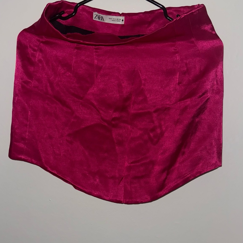 Zara Pink Asymmetrical Skirt
